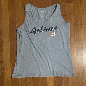 Gray Astros XL Women's Tank Top